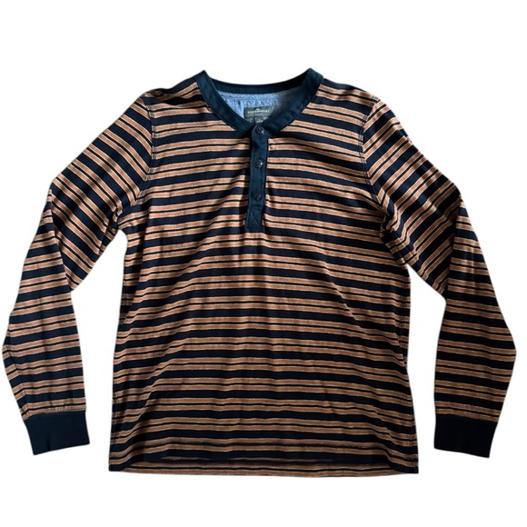 L.L. Bean Other - LL Bean Signature Men’s Henley – Stripe Long Sleeve Slim Fit (L)